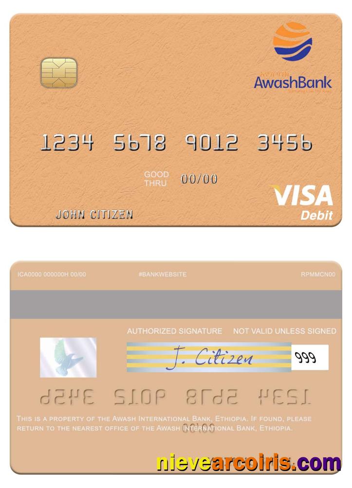 Ethiopia Awash International Bank visa debit card
